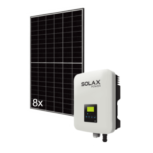 Solarkraftwerk Set: 1x Solax Wechselrichter (X1-3.0T...