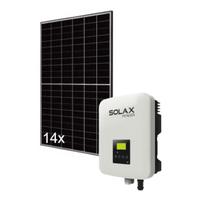 Solarkraftwerk Set: 1x Solax Wechselrichter (X1-4.2T...